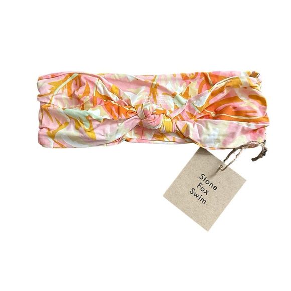 COPY - Stone Fox Swim Floral Bandeau Bikini Top XL - Picture 1 of 4